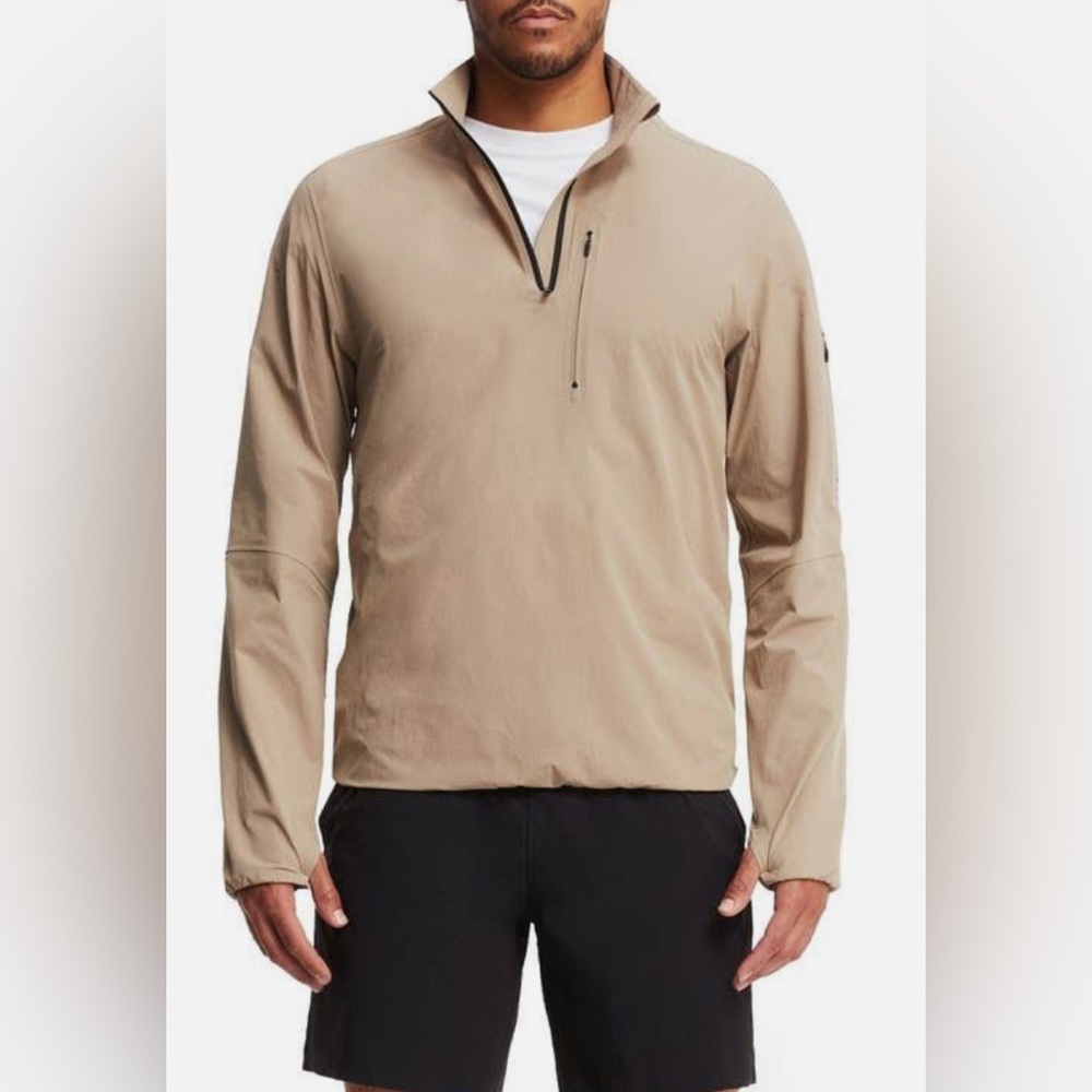 BRADY Zero Weight 1/2 Zip Training Jacket Desert L Large NWT